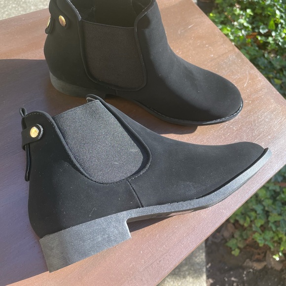 Black Ankle Boots Women’s Size 8 - Picture 12 of 14